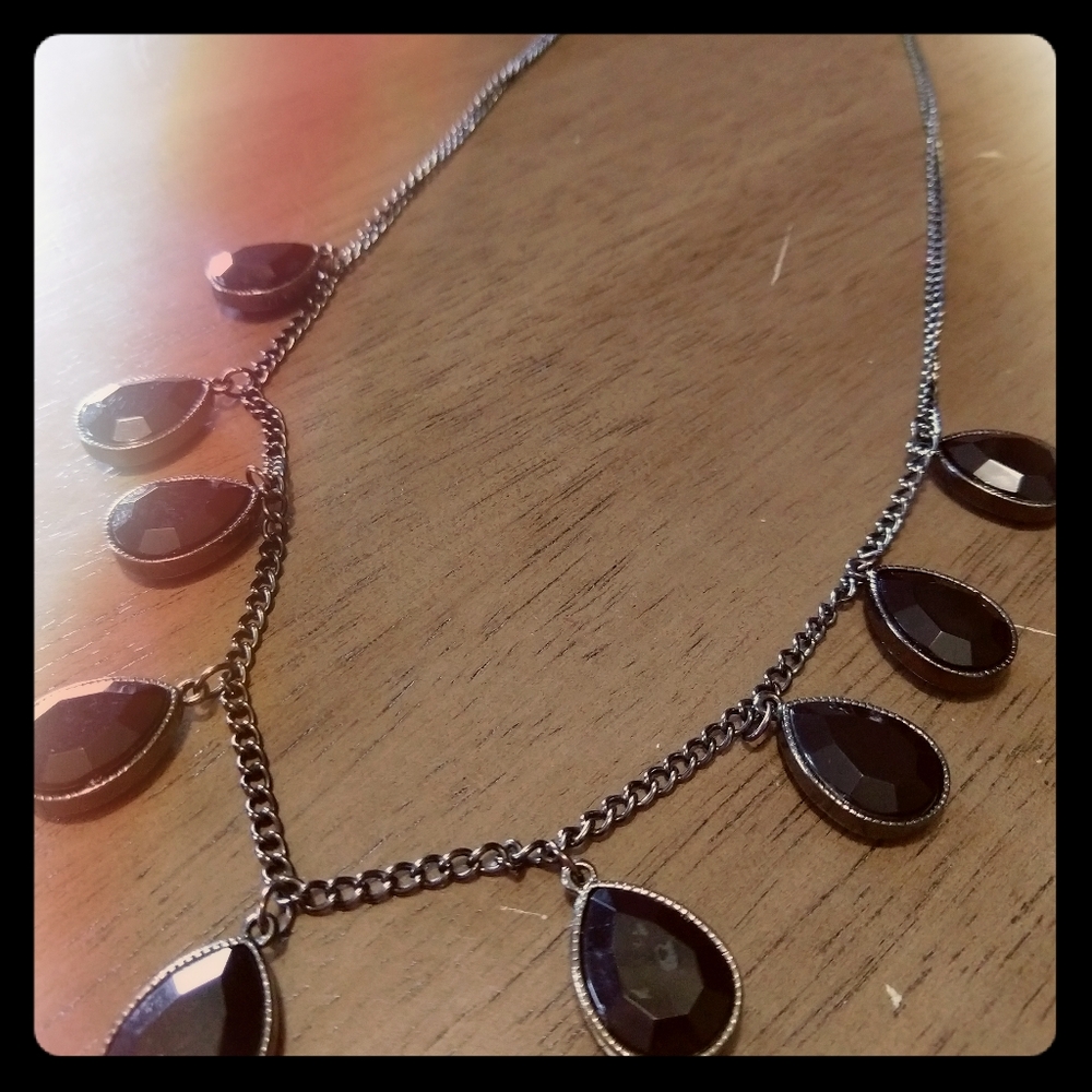 Black Beaded Necklace